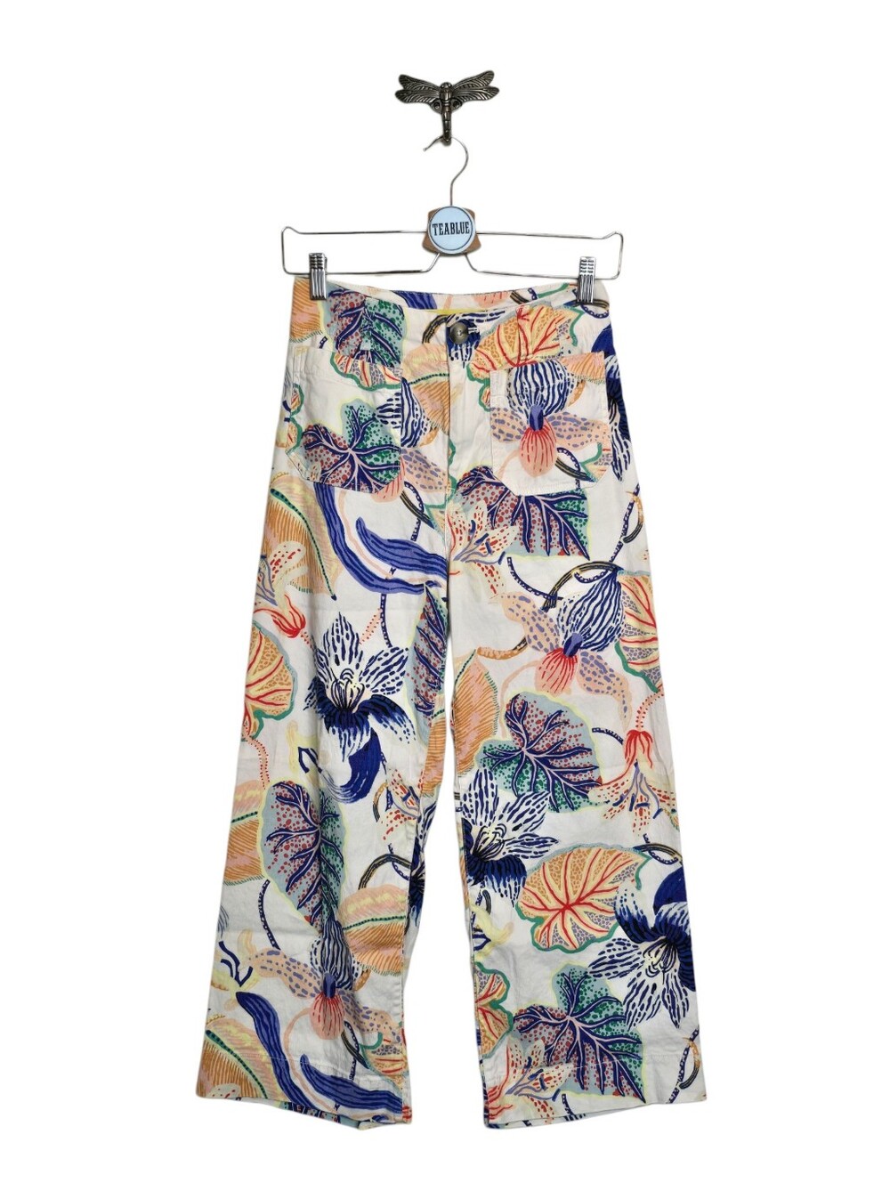Maeve Colette Cropped Wide-Leg Pants: Sarah Gordon Artist Edition 25 - Picture 2 of 13